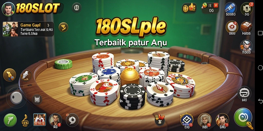 Screenshot menampilkan gameplay seru dari Gaple di 180SLOT.