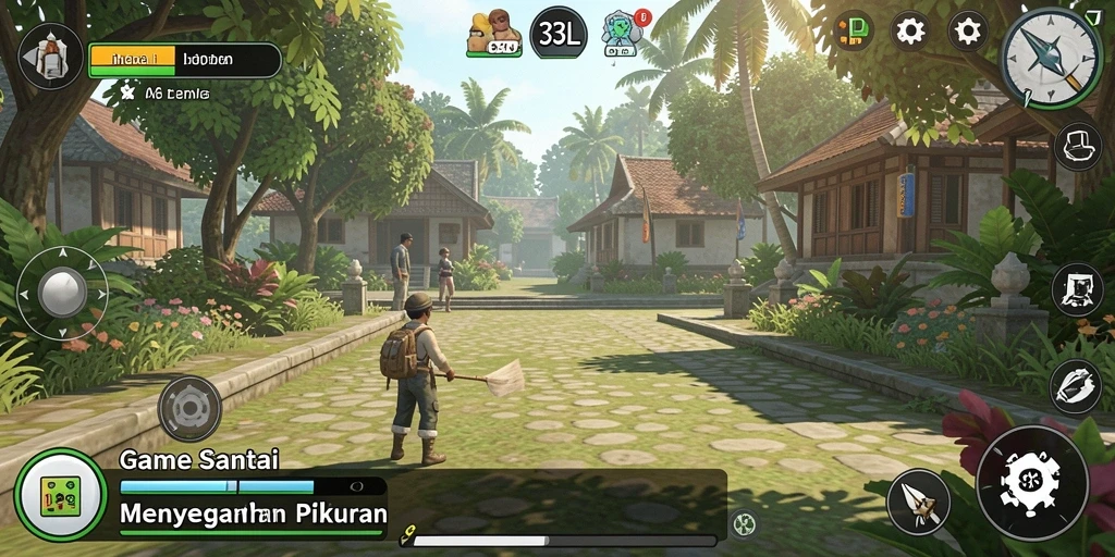 Tampilan gameplay 33L yang menarik dan penuh warna.