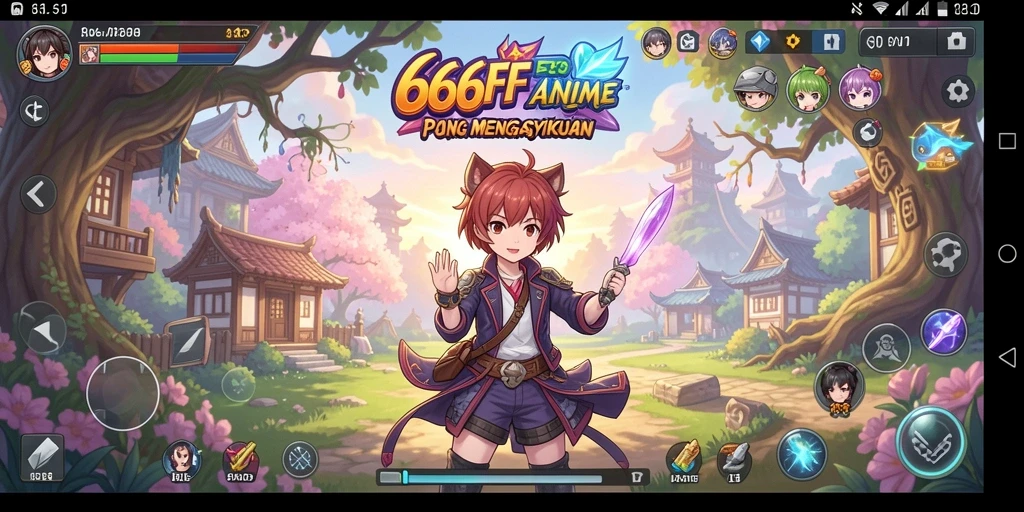 Gameplay 666FF yang dinamis dan menarik, sangat cocok bagi penggemar Anime.