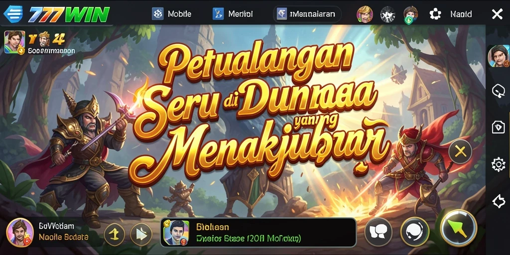 Tangkapan layar dari gameplay <strong>777WIN</strong> yang menampilkan petualangan mendebarkan.