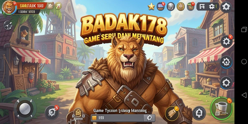 Tangkapan layar utama BADAK178 menampilkan gameplay Tycoon yang inspiratif.