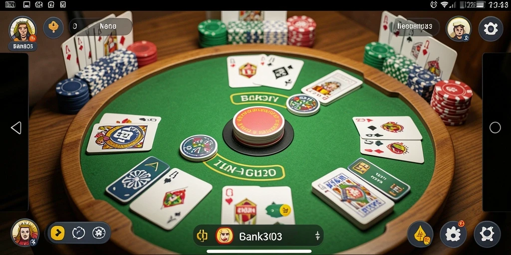 Tampilan gameplay seru dari BANK303 yang menggugah semangat bermain Gaple.