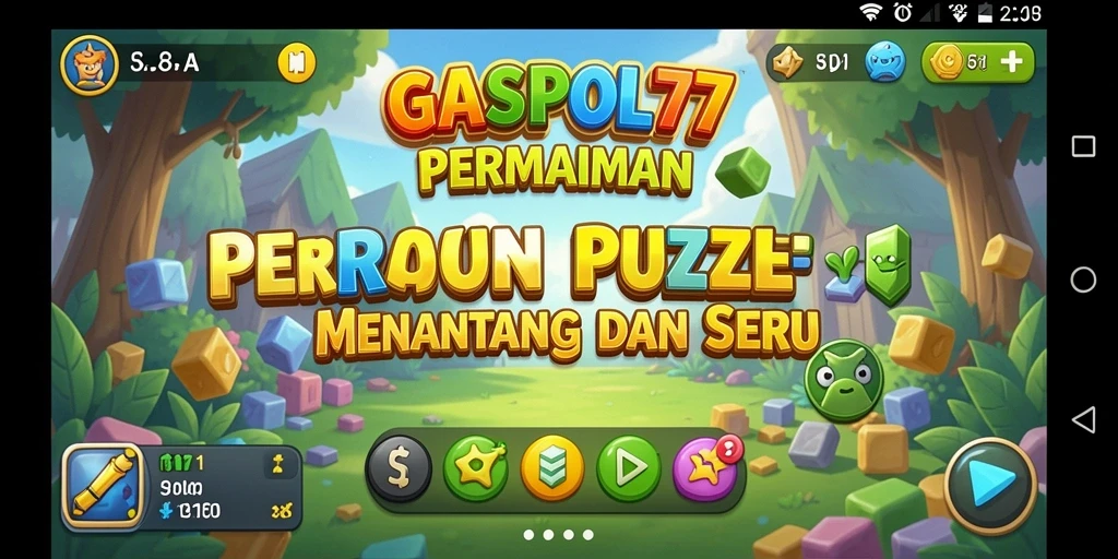 Tampilan gameplay GASPOL77 yang penuh warna dan menantang.