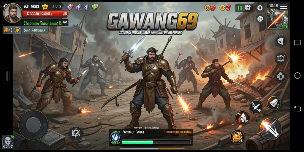 Screenshot GAWANG69 menampilkan aksi pertempuran yang seru dan mendebarkan.