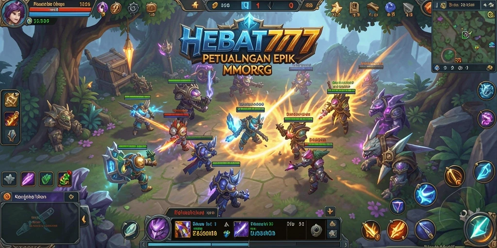 Tangkapan layar gameplay <strong>HEBAT777</strong> yang menunjukkan pertempuran epik.