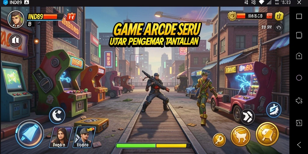 Screenshot gameplay IND89 yang menampilkan level penuh tantangan.