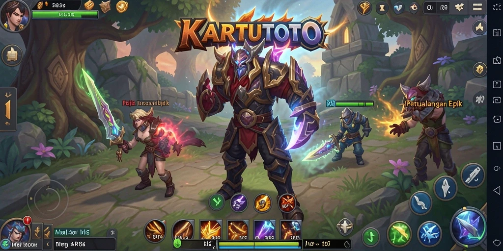 Tampilan gameplay KARTUTOTO yang mendebarkan dan grafis menawan.