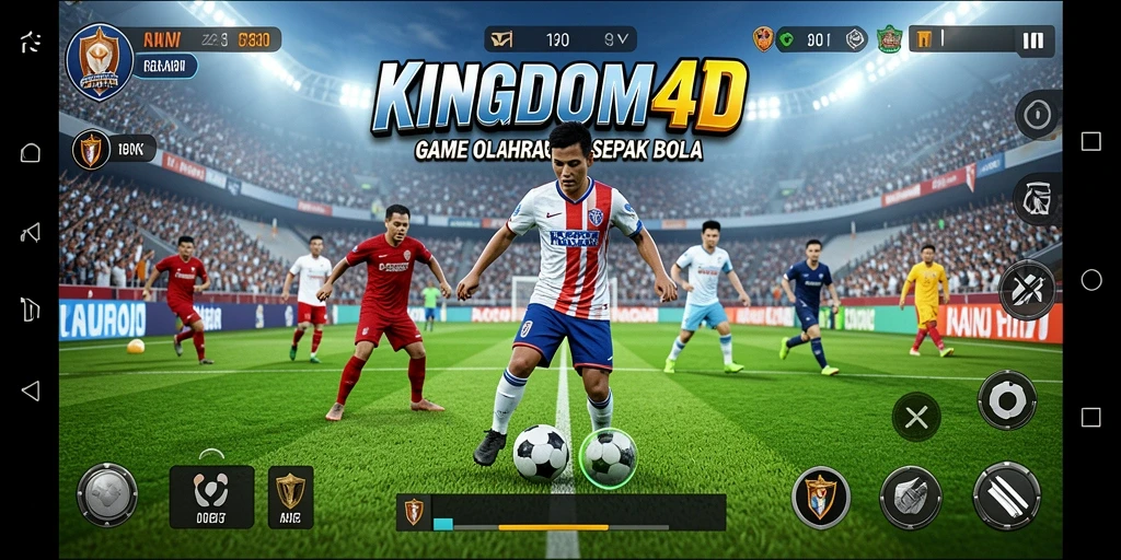 Tampilan gameplay sepenuhnya mendebarkan dari KINGDOM4D yang menunjukkan pertandingan seru.