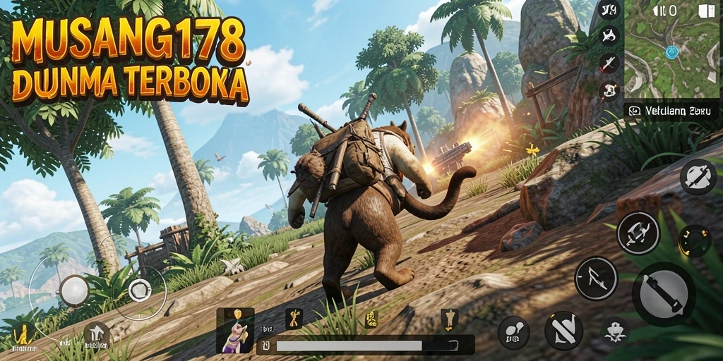 Tampilan menarik dari gameplay petualangan MUSANG178.