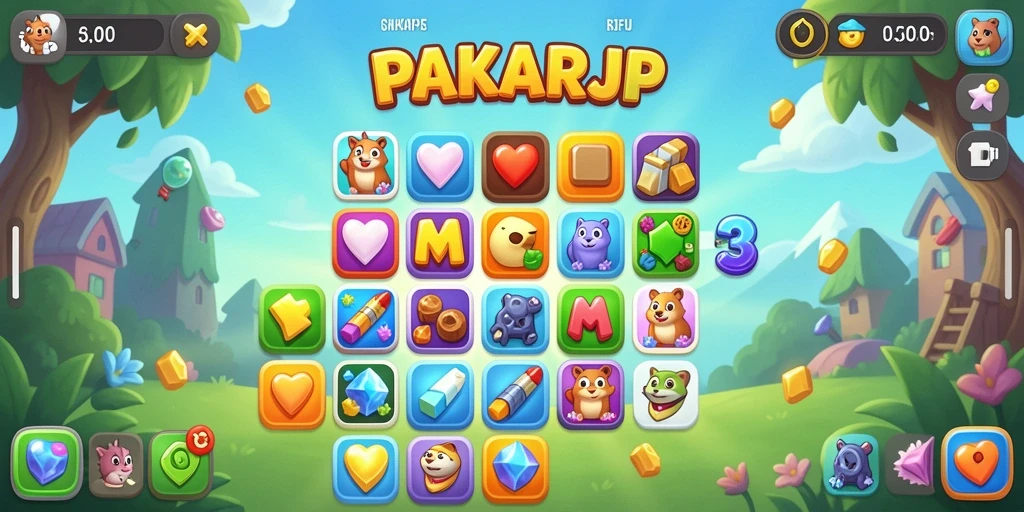 Tampilan gameplay PAKARJP yang menarik dan penuh warna.