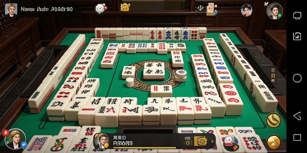 Tampilan menarik gameplay Mahjong dalam RAP89 yang menantang.