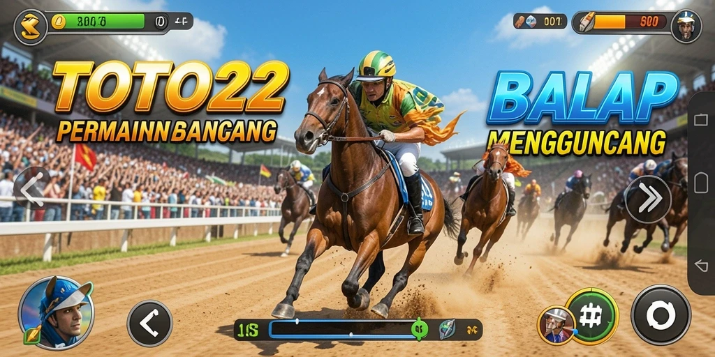 Tangkap momen mendebarkan dari gameplay balap di TOTO22.