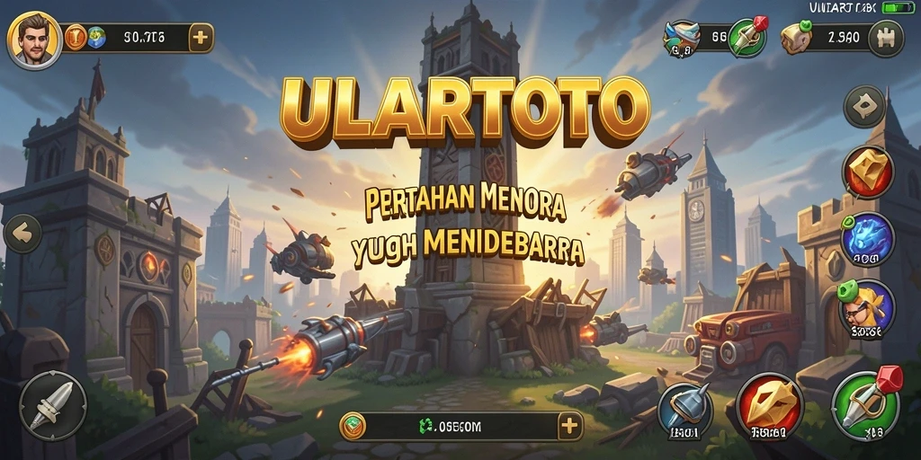 Tampilan gameplay ULARTOTO yang seru dan menegangkan dalam Tower Defense.