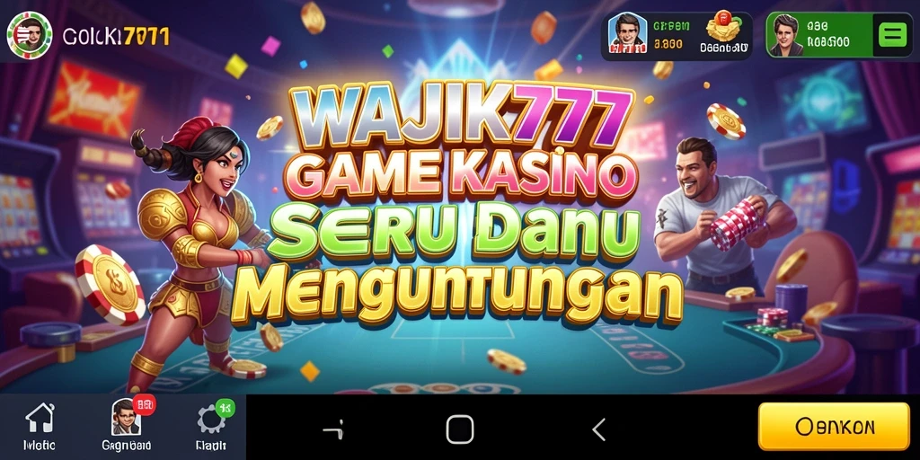 Tampilan gameplay menarik dari WAJIK777 yang menonjolkan kasino online.