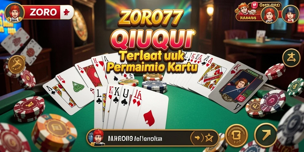 Tampilan seru gameplay ZORO77 dalam permainan QiuQiu.